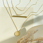 3 Pendant Layered Necklace